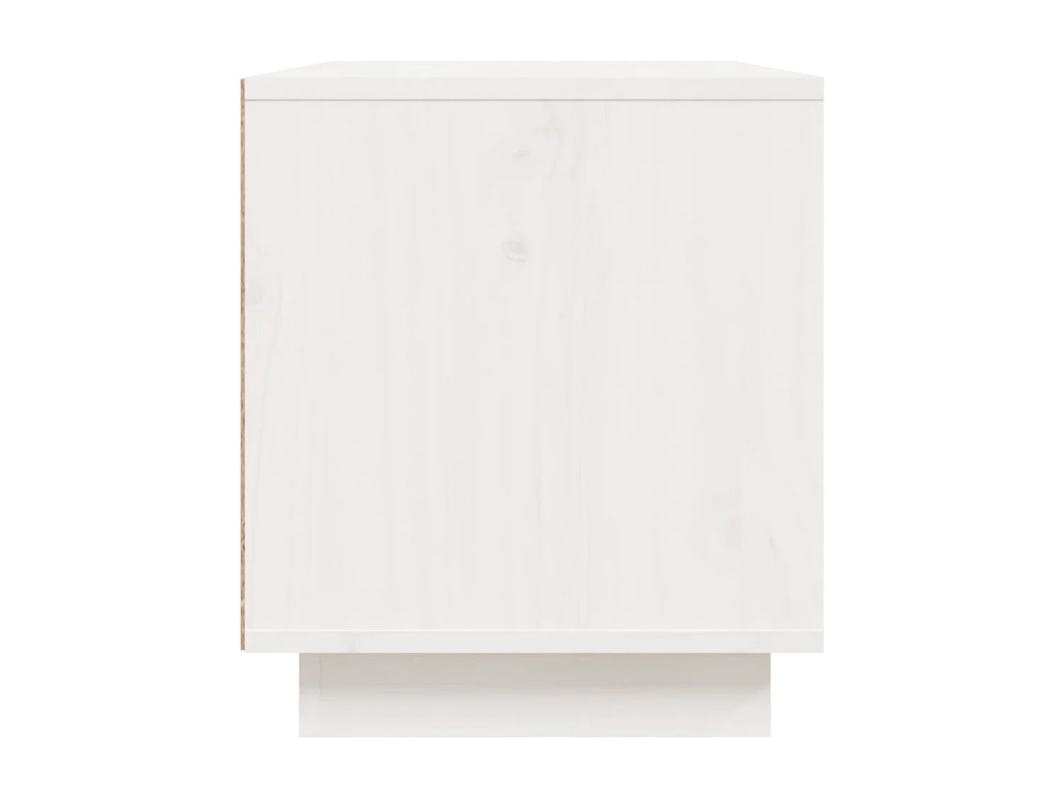 Móvel de TV 80x35x40,5 cm madeira de pinho maciça branco