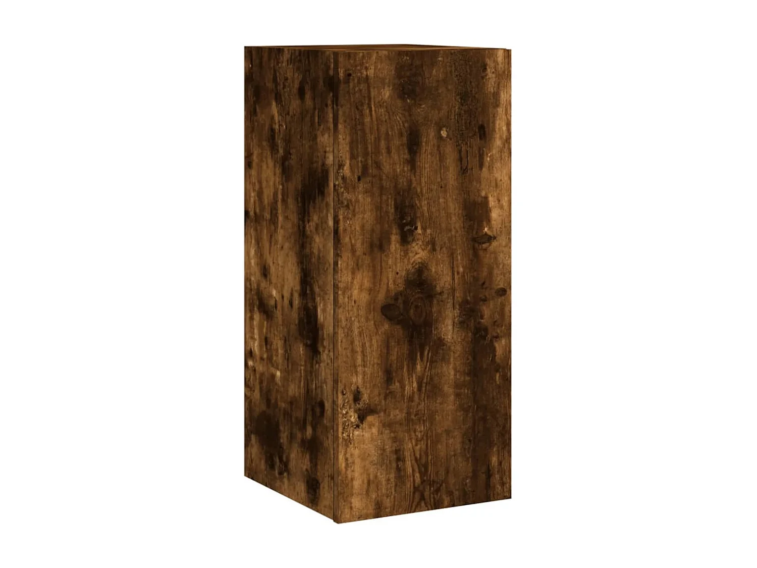 Unités murales TV avec LED 4 pcs chêne fumé bois d'ingénierie