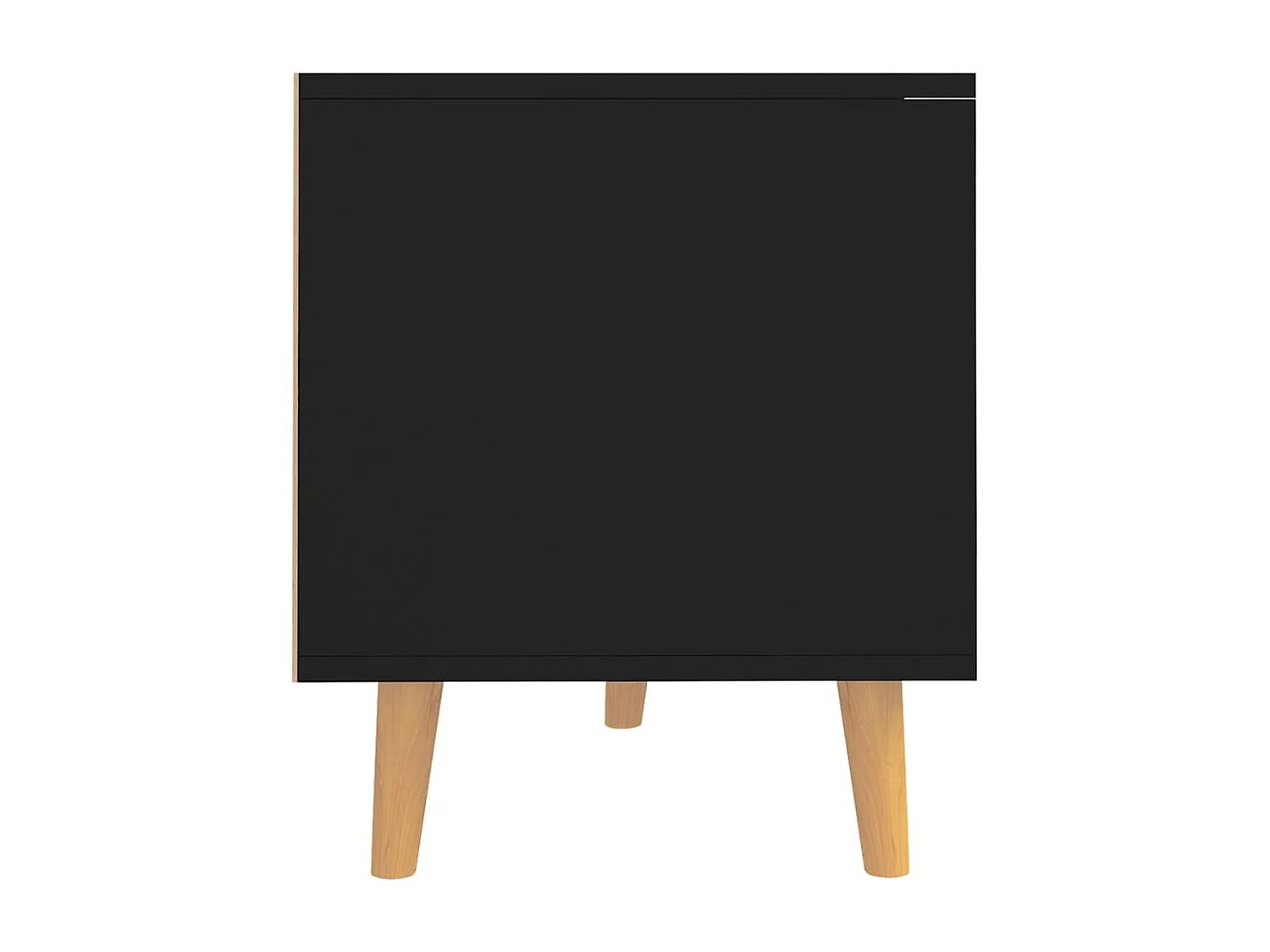 Tv-meubel 90x40x48,5 cm bewerkt hout zwart