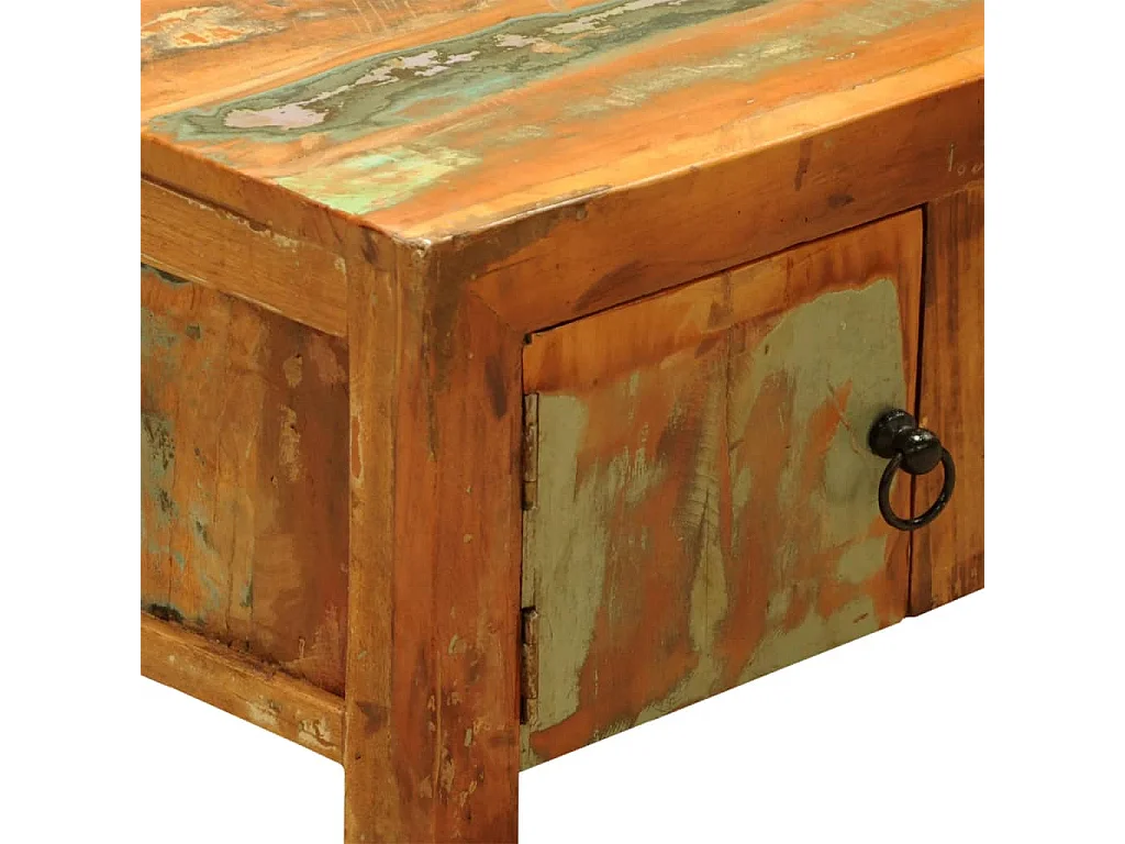 Móvel de TV vintage com 2 portas madeira reciclada