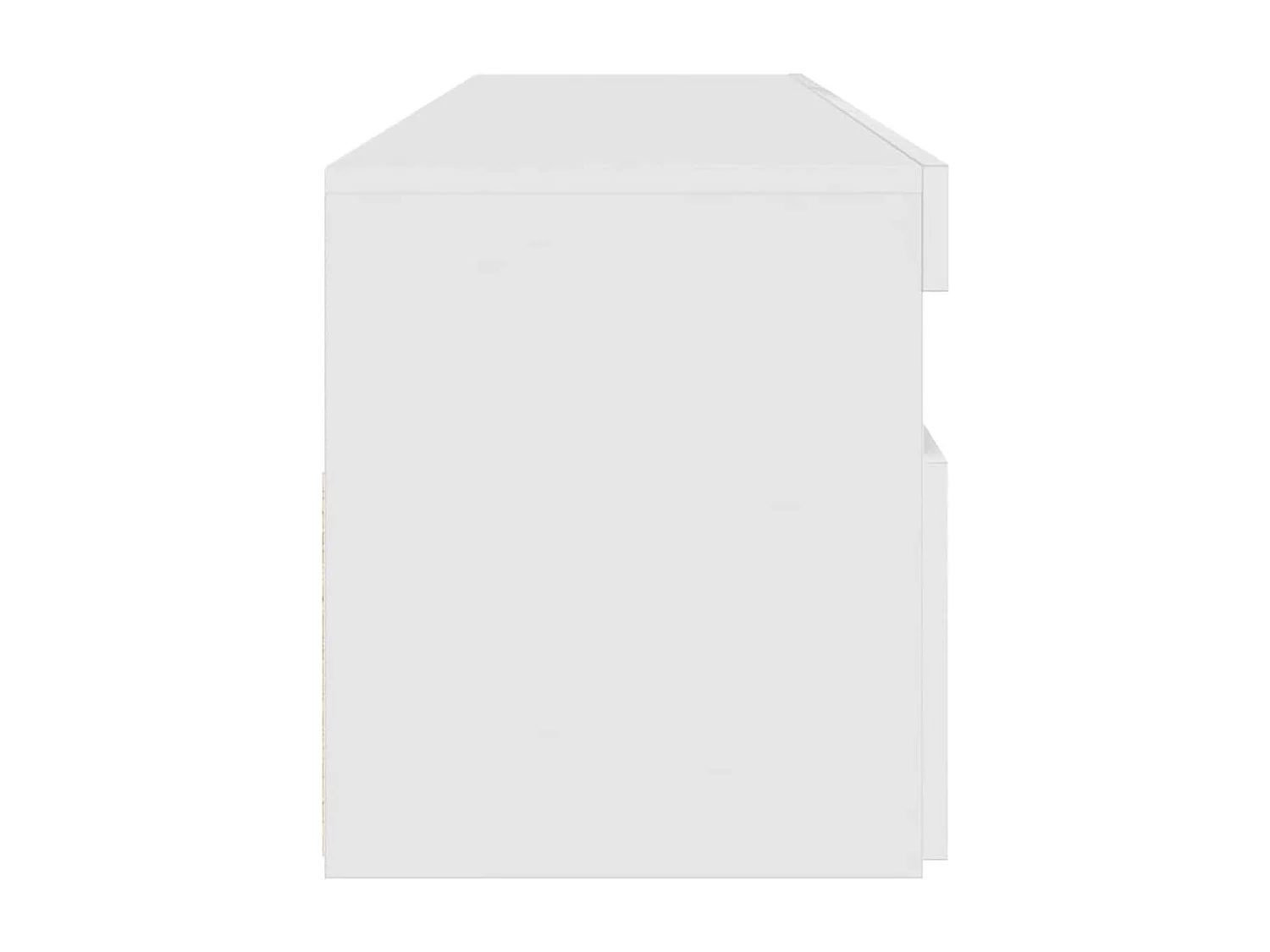 Meuble TV avec lumières LED blanc 90x35x40 cm