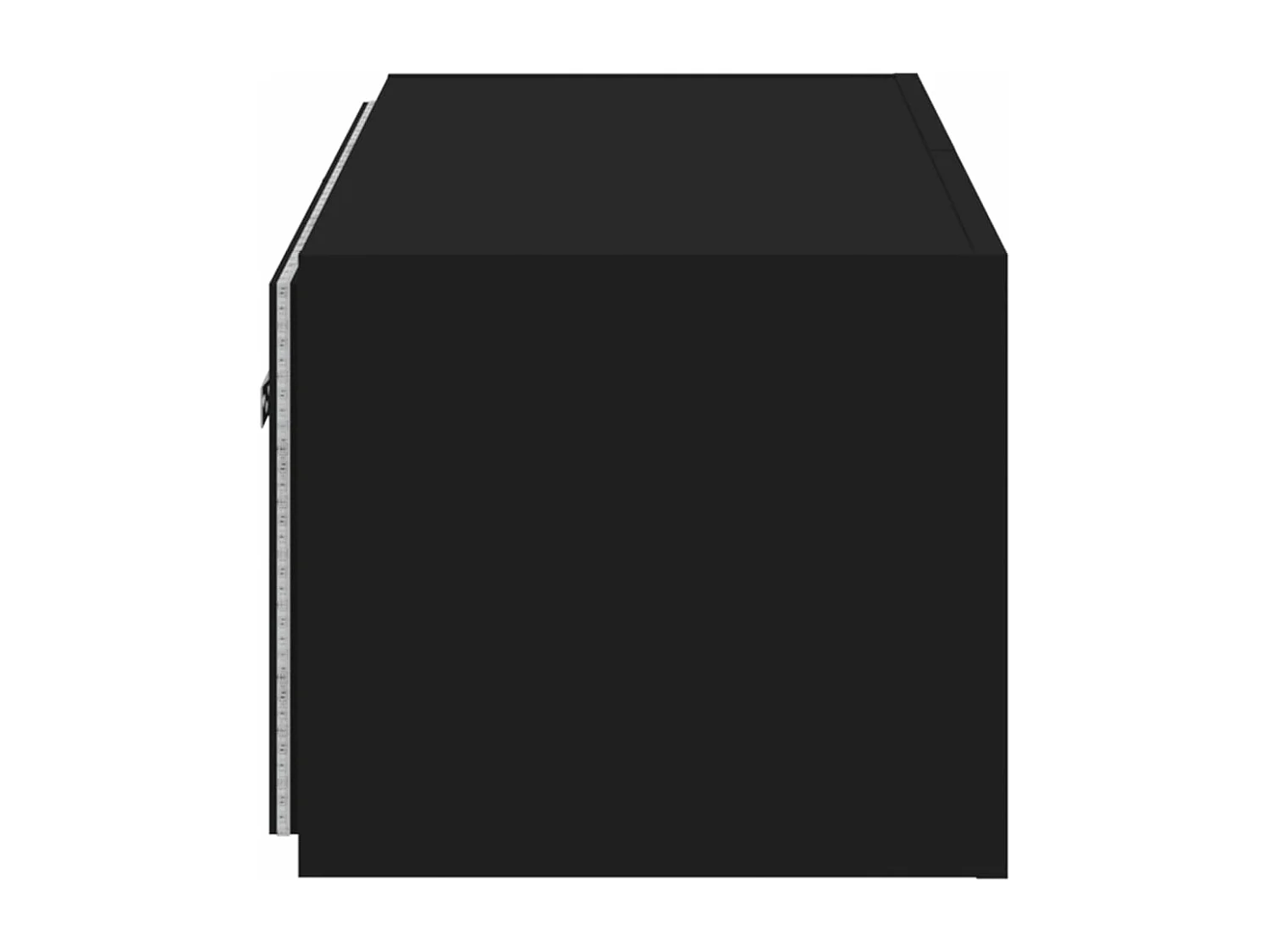 TV-Wandschrank mit LED-Leuchten Schwarz 80x35x31 cm