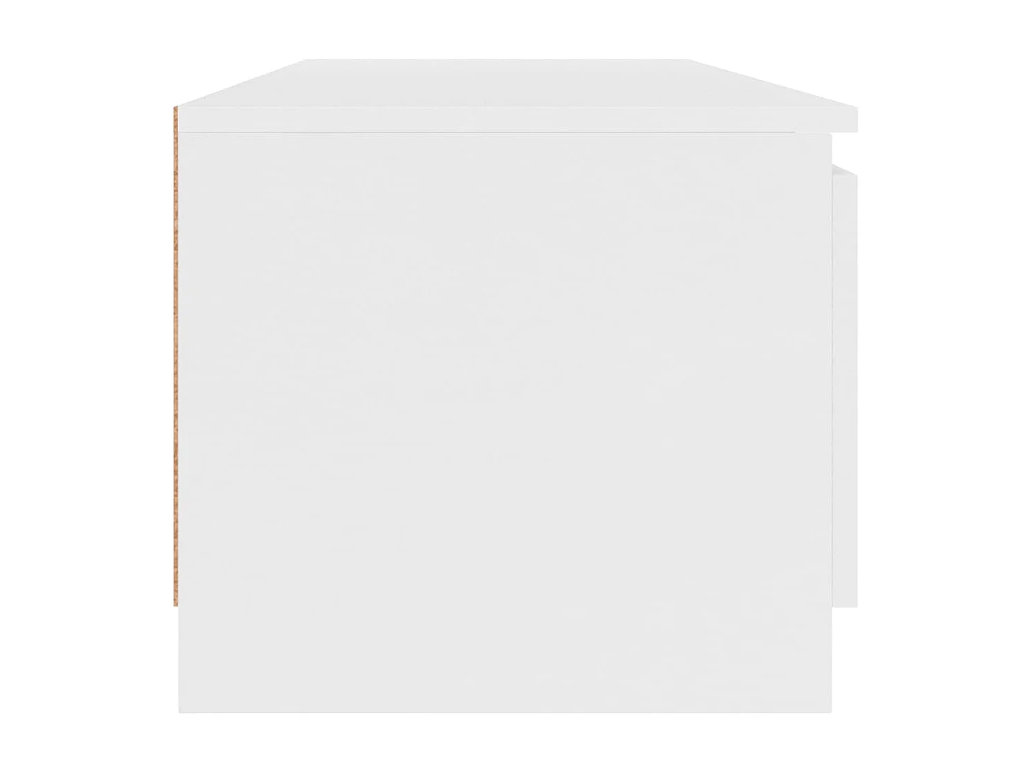 Mueble para TV madera contrachapada blanco 140x40x35,5 cm