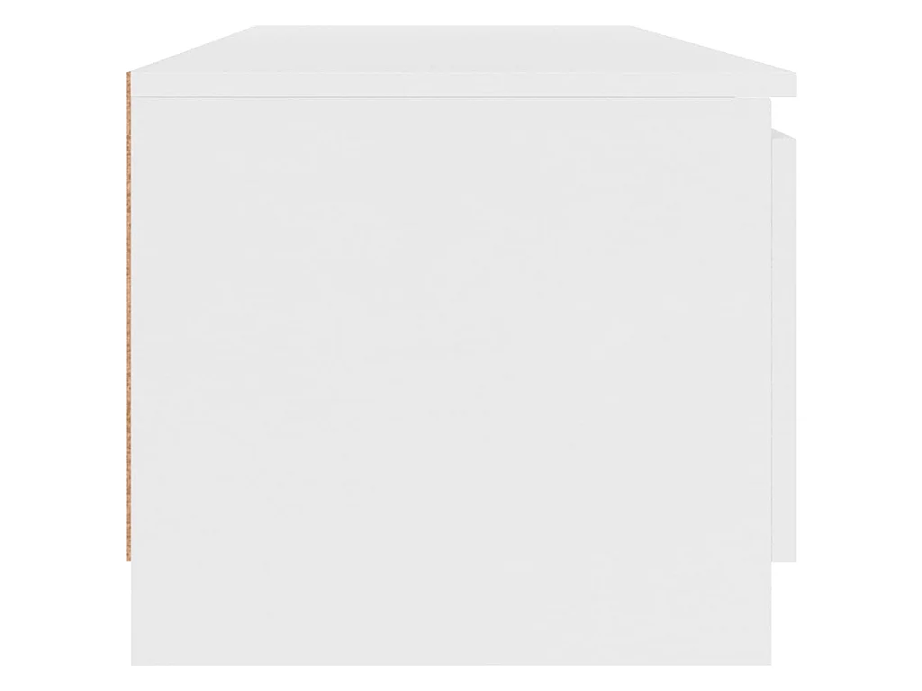 Mobile Porta TV Bianco 140x40x35,5 cm in Legno Multistrato