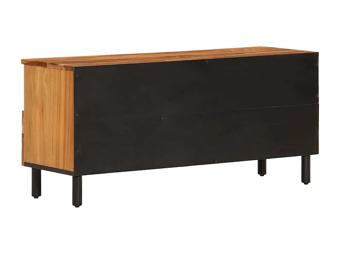 Meuble TV 100x33x46 cm bois d'acacia solide