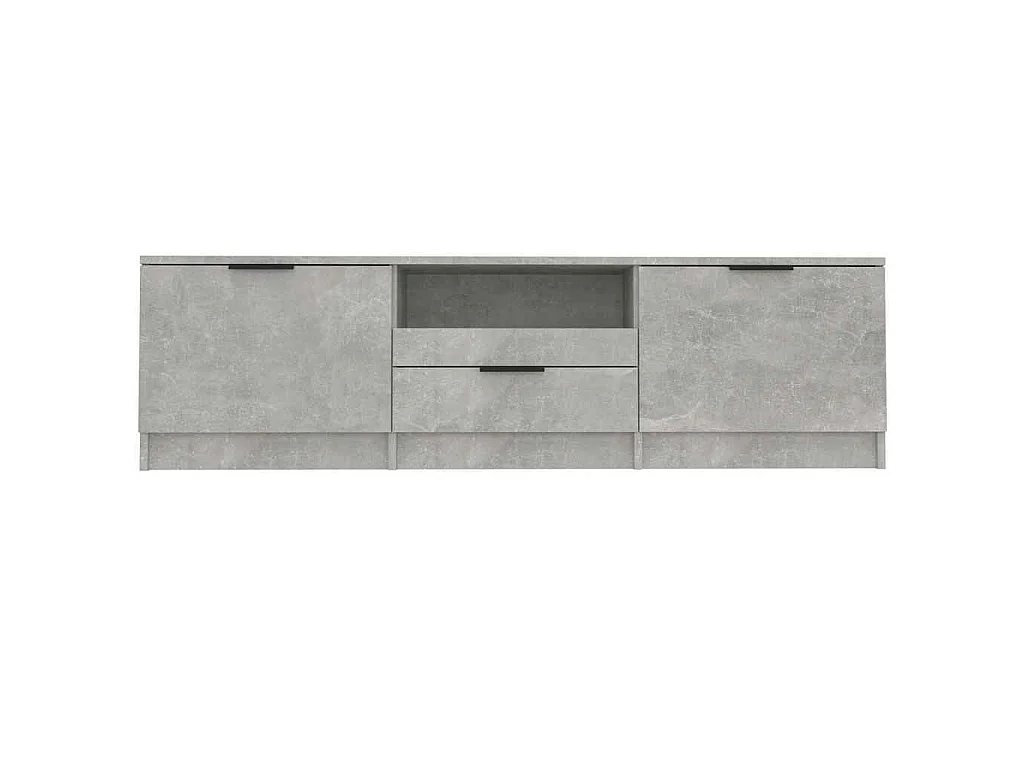 TV-Schrank Betongrau 140x35x40 cm Holzwerkstoff