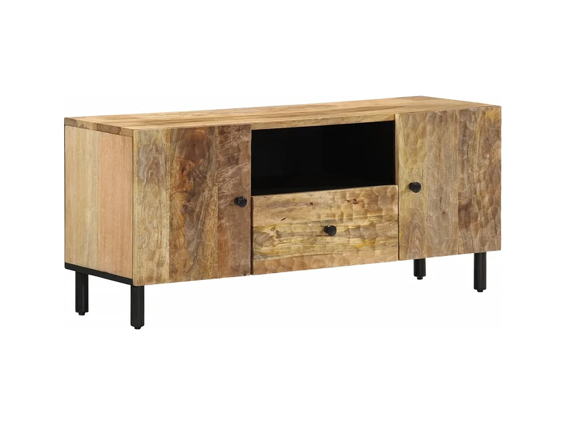 Meuble TV 105x33x46 cm Bois massif de manguier