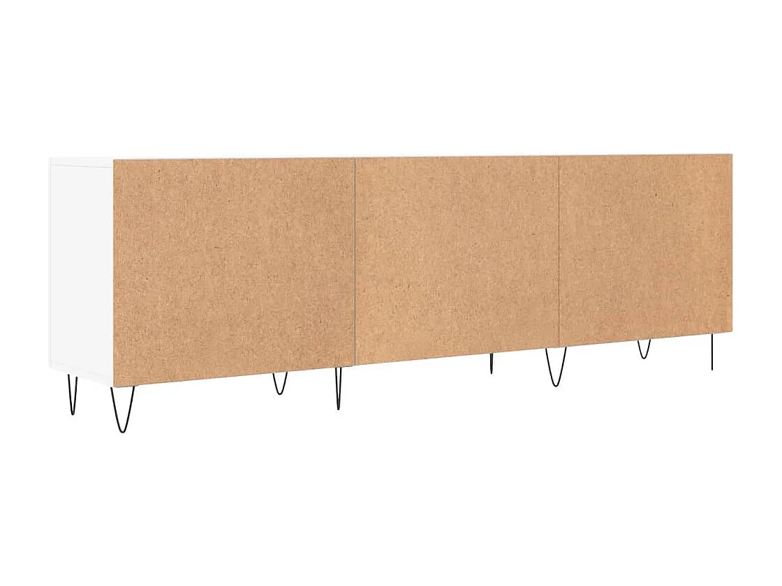 Meuble TV blanc 150x30x50 cm bois d'ingénierie