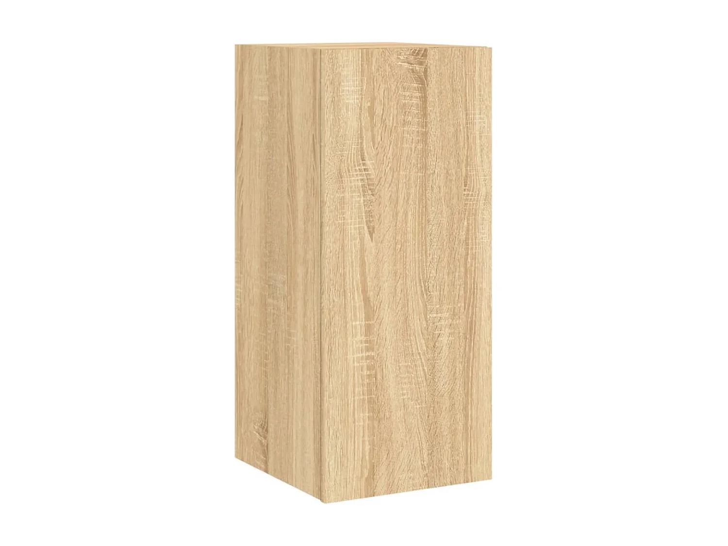 6 pcs móveis de parede para TV com luzes LED carvalho sonoma