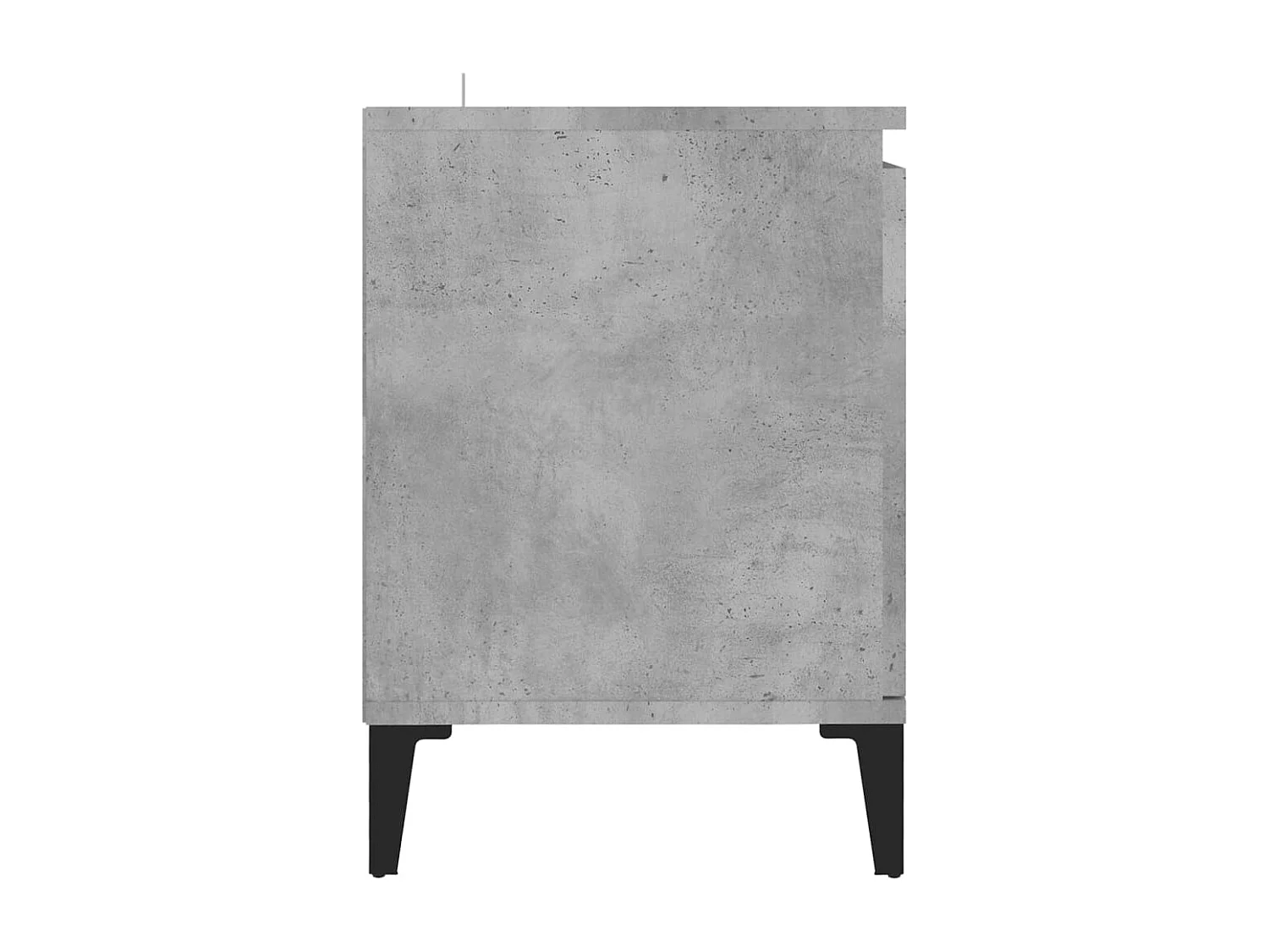 TV-Schrank mit Metallbeinen Betongrau 103,5x35x50 cm