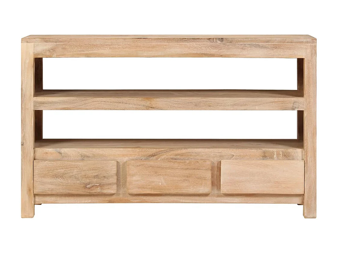 Tv-meubel 90x30x55 cm massief acaciahout lichtbruin