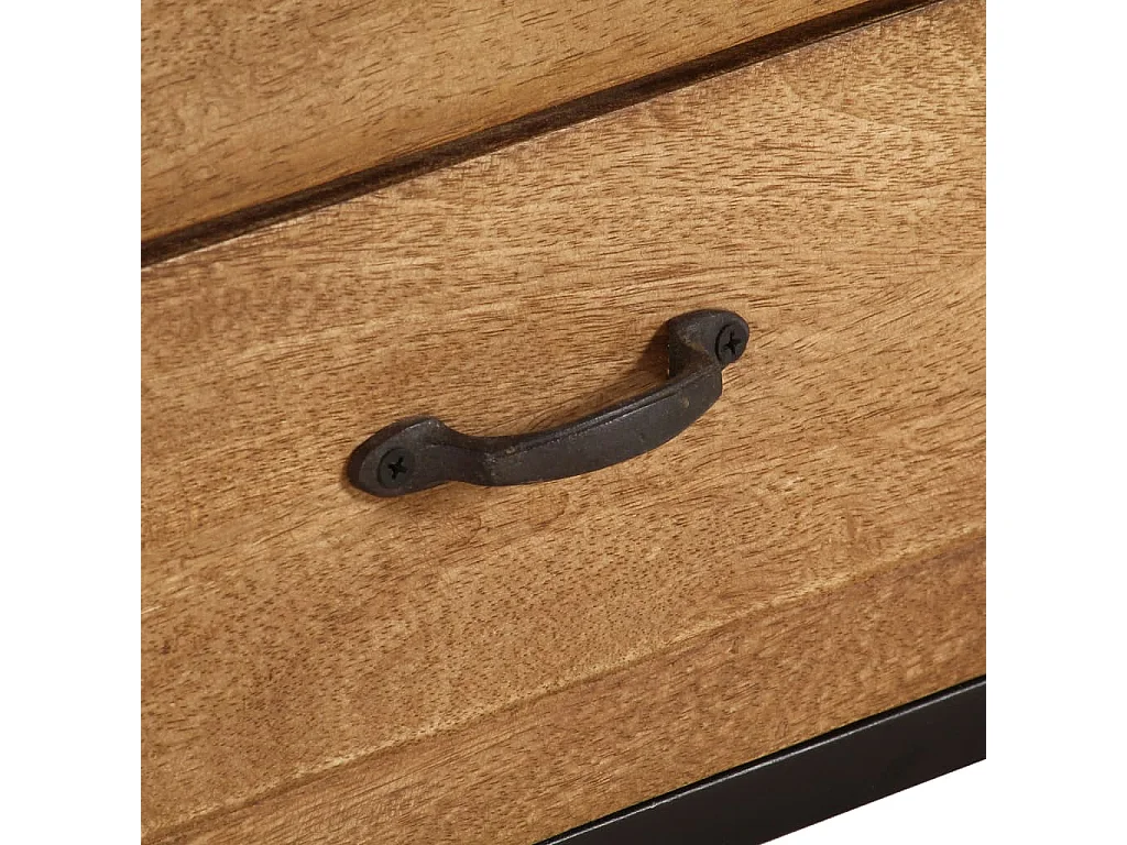 Meuble TV Bois de manguier massif 140 x 30 x 40 cm