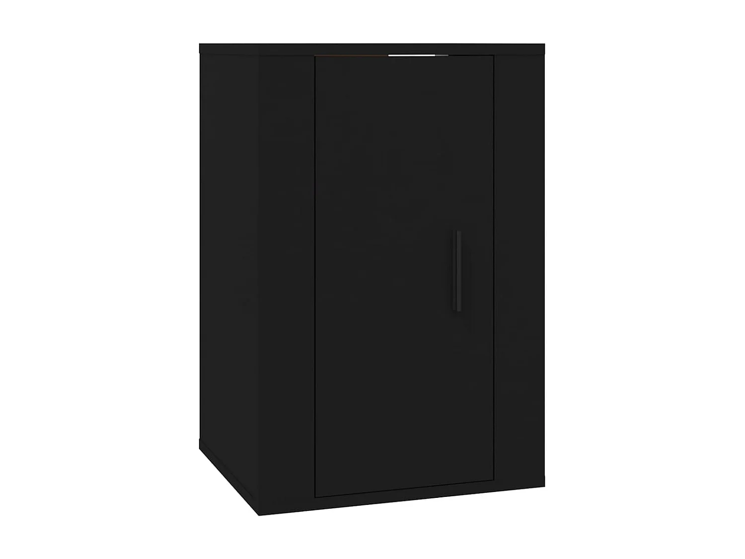 Muebles para TV de pared 2 uds negro 40x34,5x60 cm