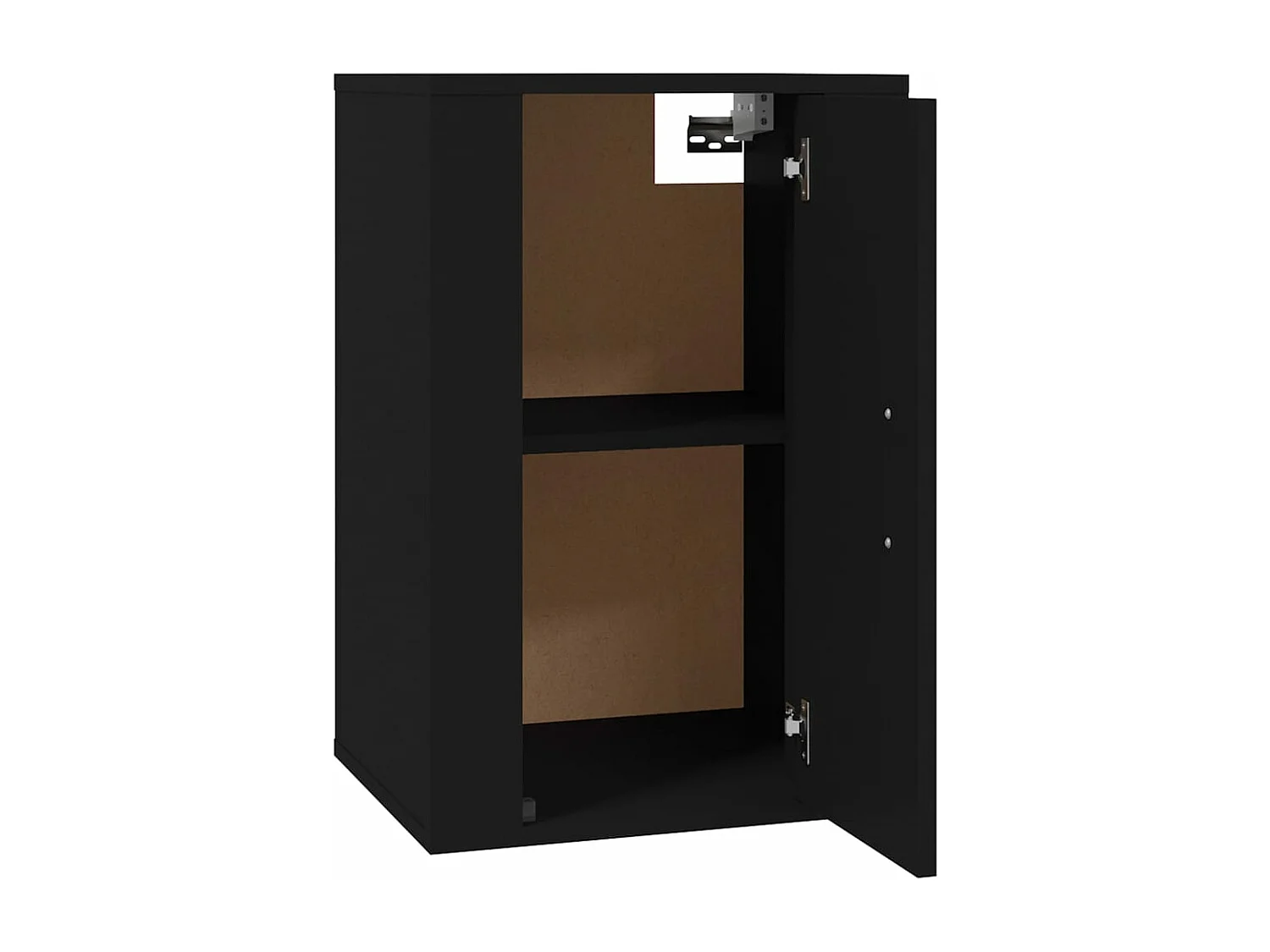 Muebles para TV de pared 2 uds negro 40x34,5x60 cm