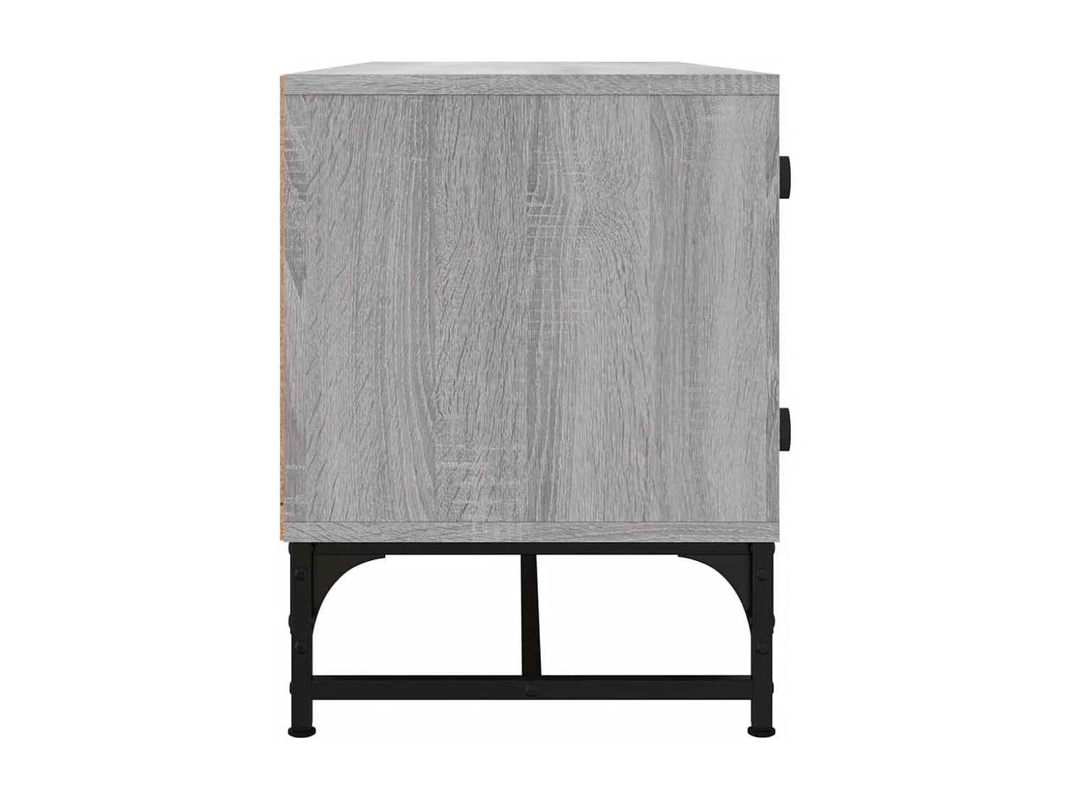 TV-Schrank mit Glastüren Grau Sonoma 102x37x50 cm