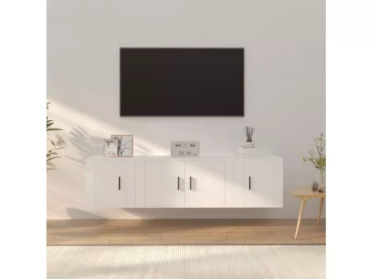 Kauf Unique 3-tlg. TV-Schrank-Set Weiß Holzwerkstoff