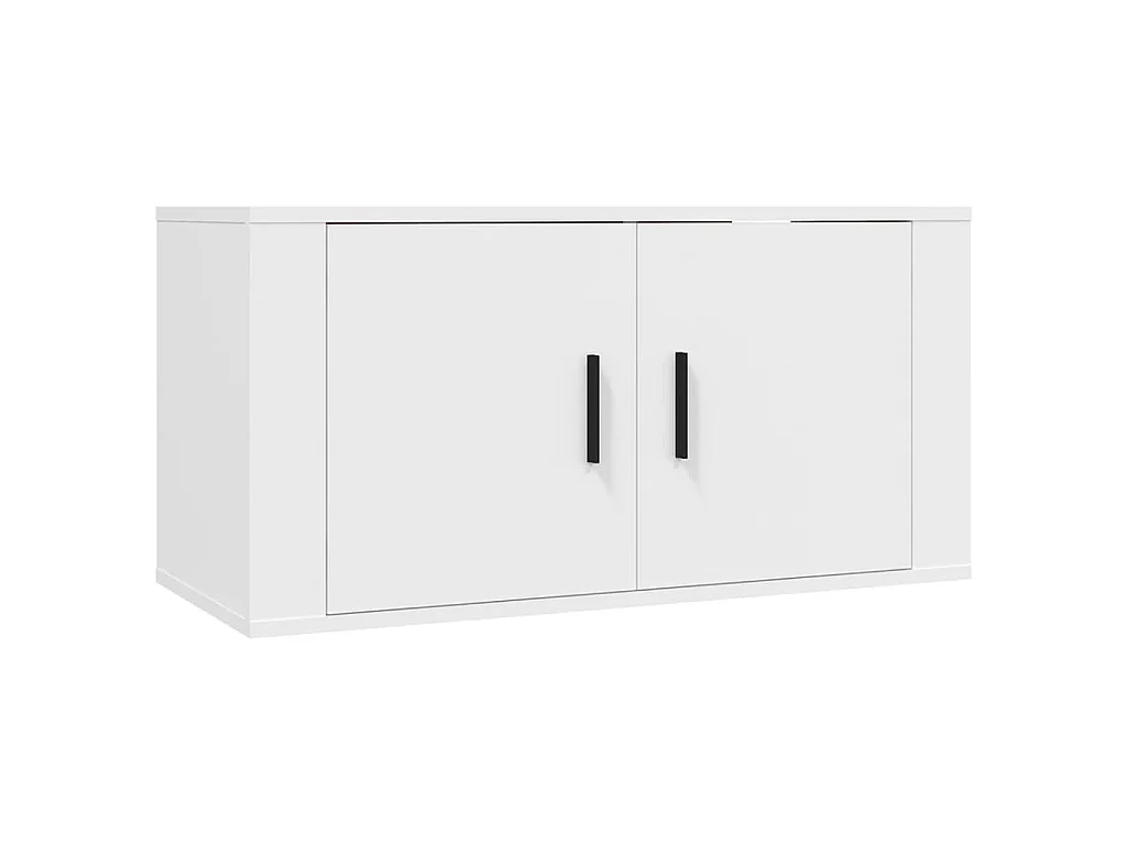 Ensemble de meubles TV 3 pcs Blanc Bois d'ingénierie