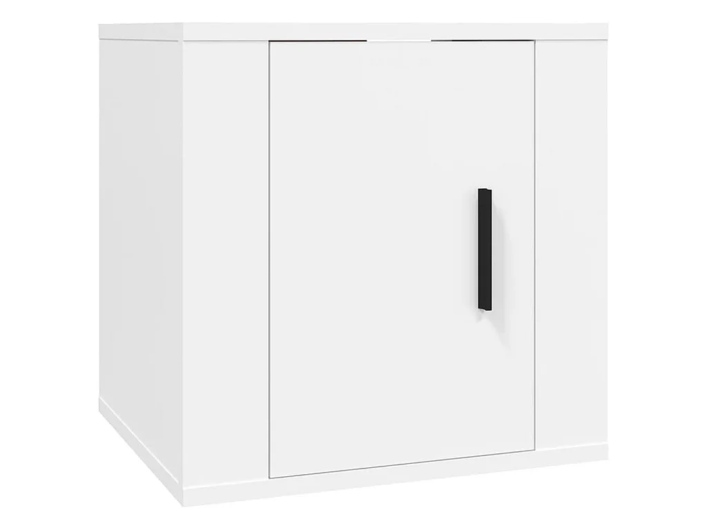 Ensemble de meubles TV 3 pcs Blanc Bois d'ingénierie