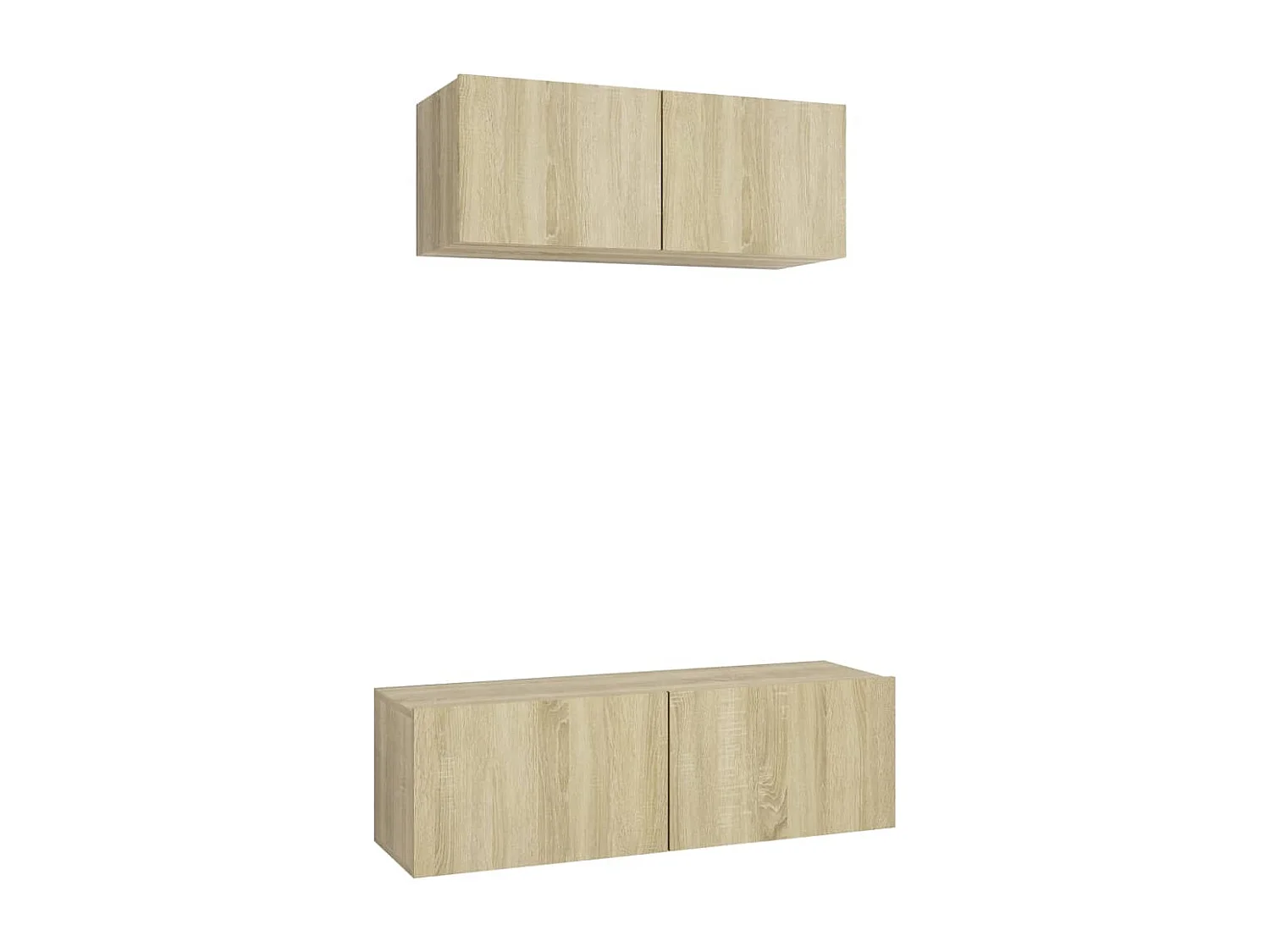 2-tlg. TV-Schrank-Set Sonoma-Eiche Holzwerkstoff