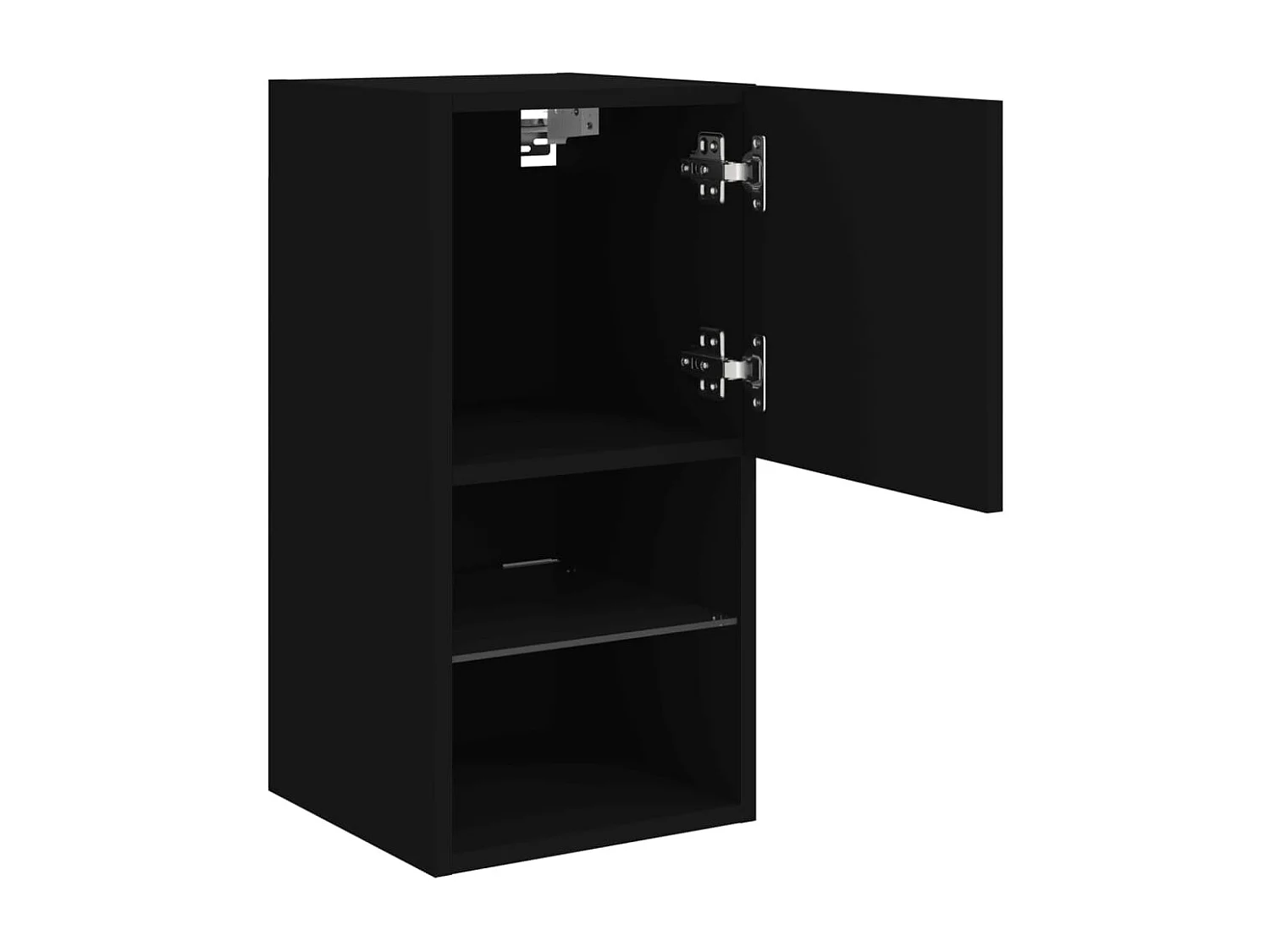 Meuble TV avec lumières LED noir 30,5x30x60 cm