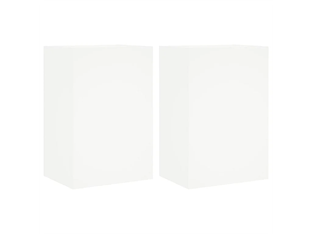 TV-Wandschränke 2 Stk. Weiß 40,5x30x60 cm Holzwerkstoff