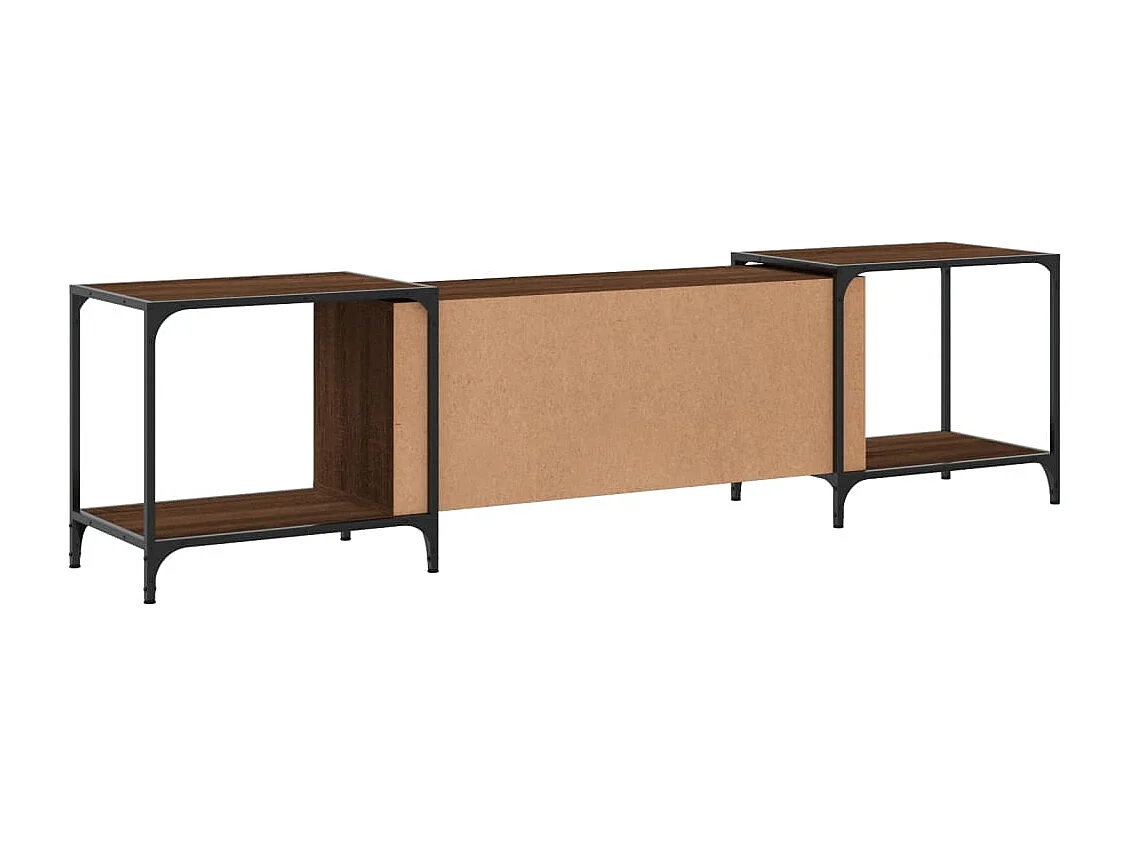 Meuble TV chêne marron 203x37x50 cm bois d'ingénierie