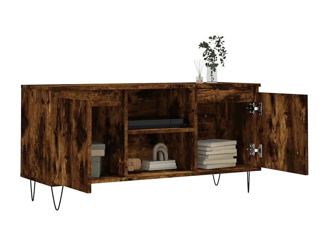 TV-Schrank Räuchereiche 104x35x50 cm Holzwerkstoff