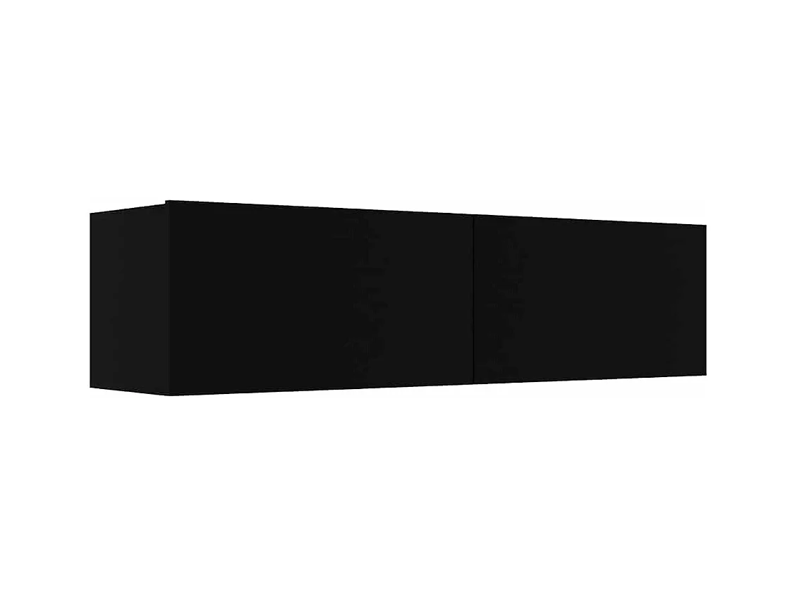 Tv-meubel 120x30x30 cm bewerkt hout zwart