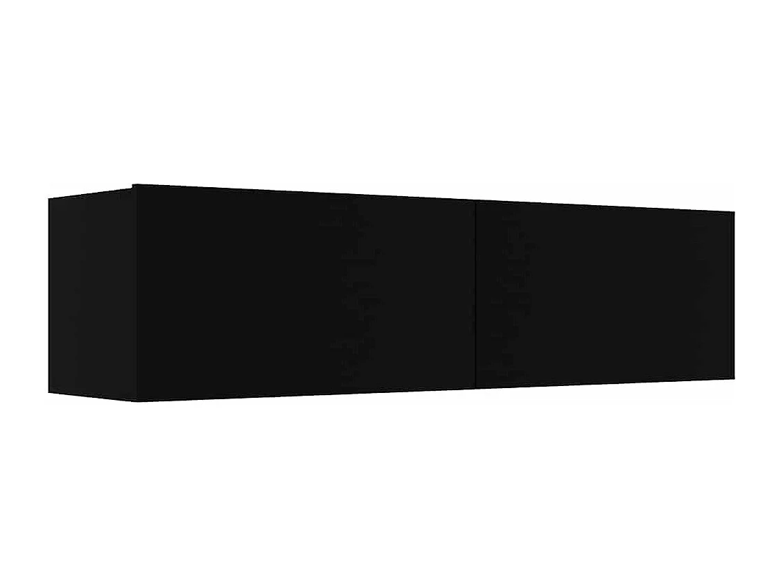 Tv-meubel 120x30x30 cm bewerkt hout zwart