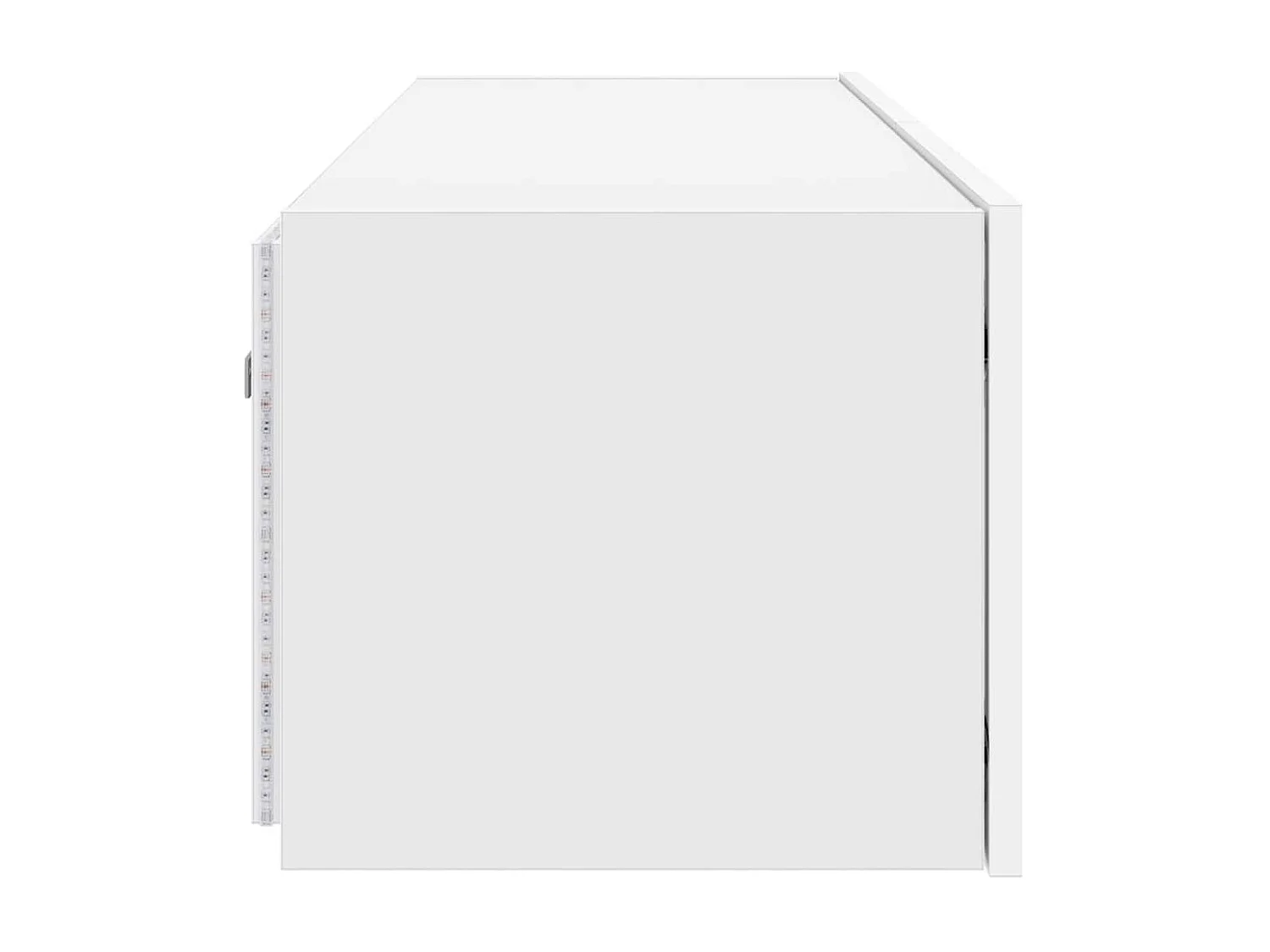 Mobile TV a Parete con Luci LED Bianco 100x35x31 cm