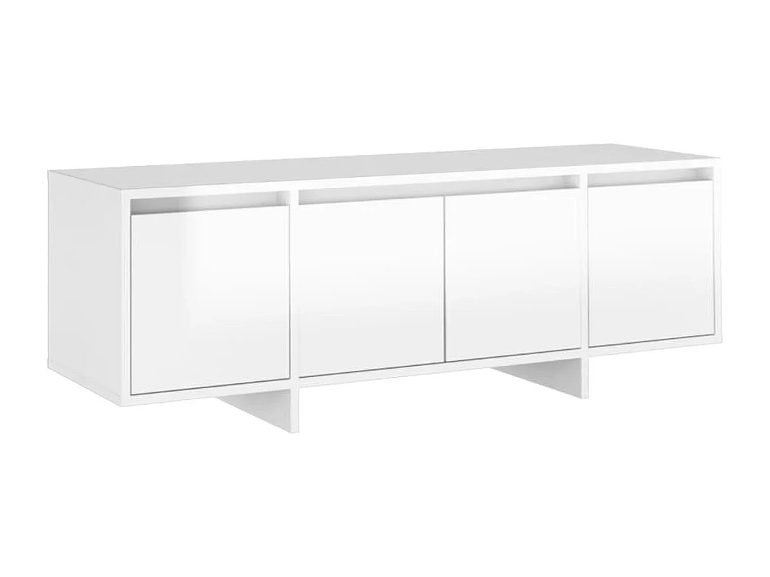 Tv-meubel 120x30x40,5 cm bewerkt hout hoogglans wit