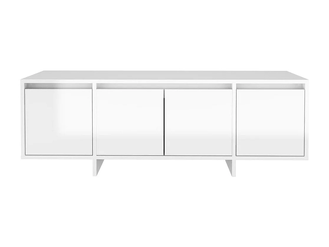Tv-meubel 120x30x40,5 cm bewerkt hout hoogglans wit