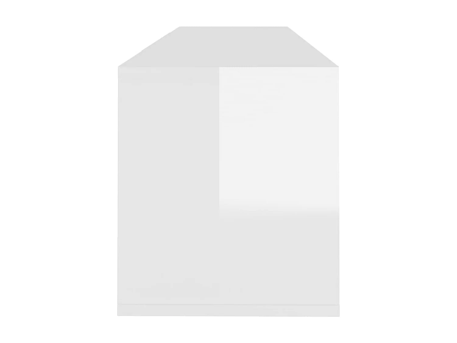 Tv-meubel 120x30x40,5 cm bewerkt hout hoogglans wit