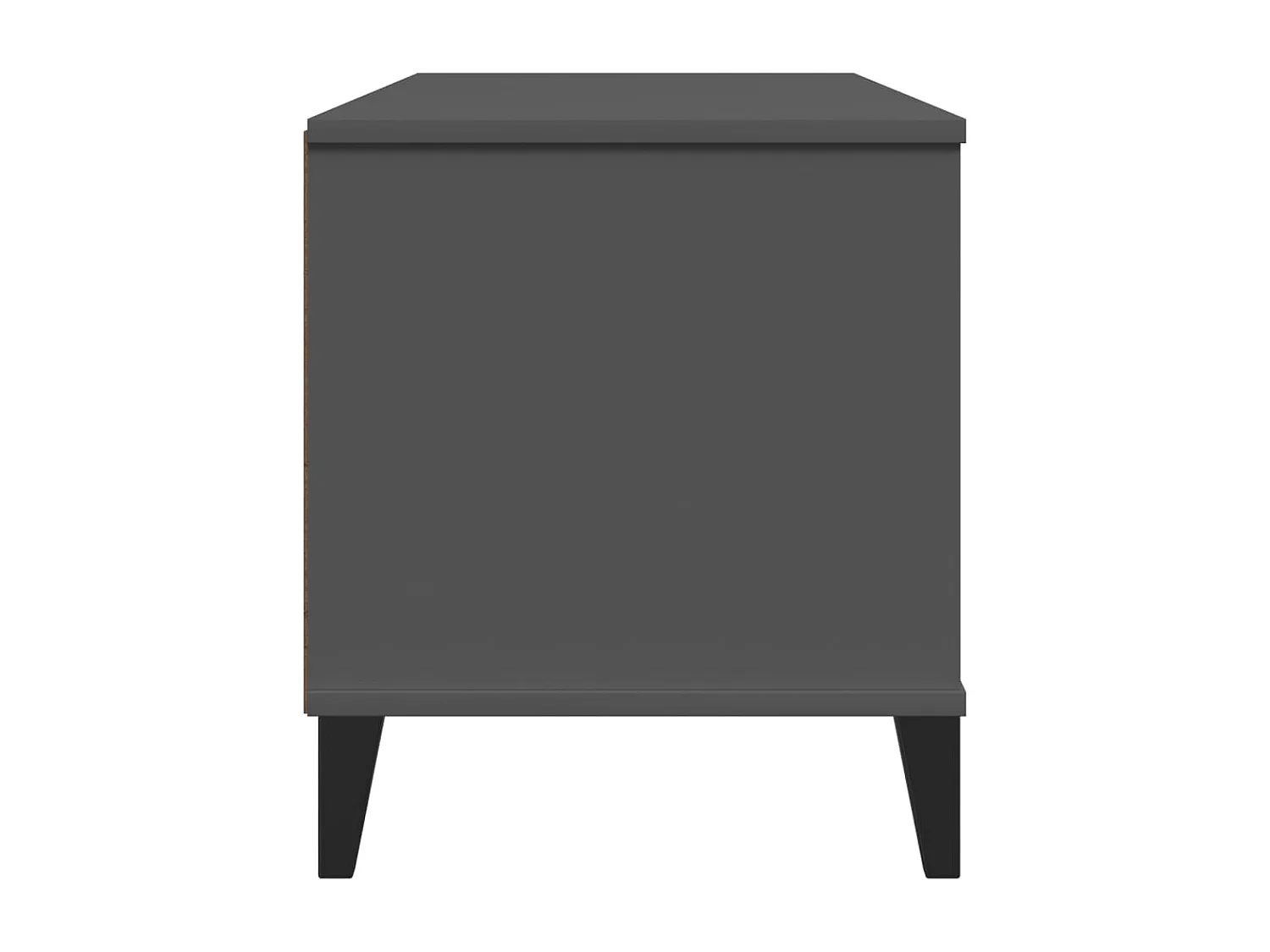 Meuble TV VIKEN gris anthracite bois de pin solide