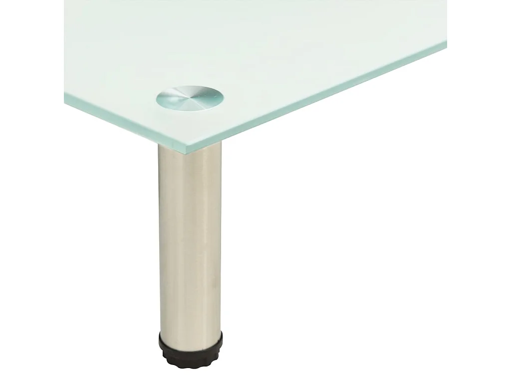 Meuble TV Givré 80x35x17 cm Verre trempé