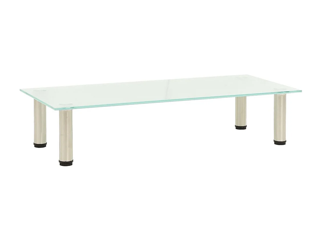 Meuble TV Givré 80x35x17 cm Verre trempé