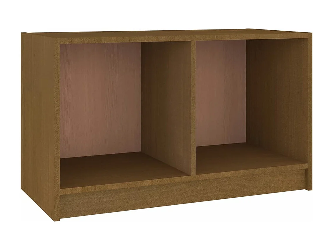 Tv-meubel 70x33x42 cm massief grenenhout honingbruin