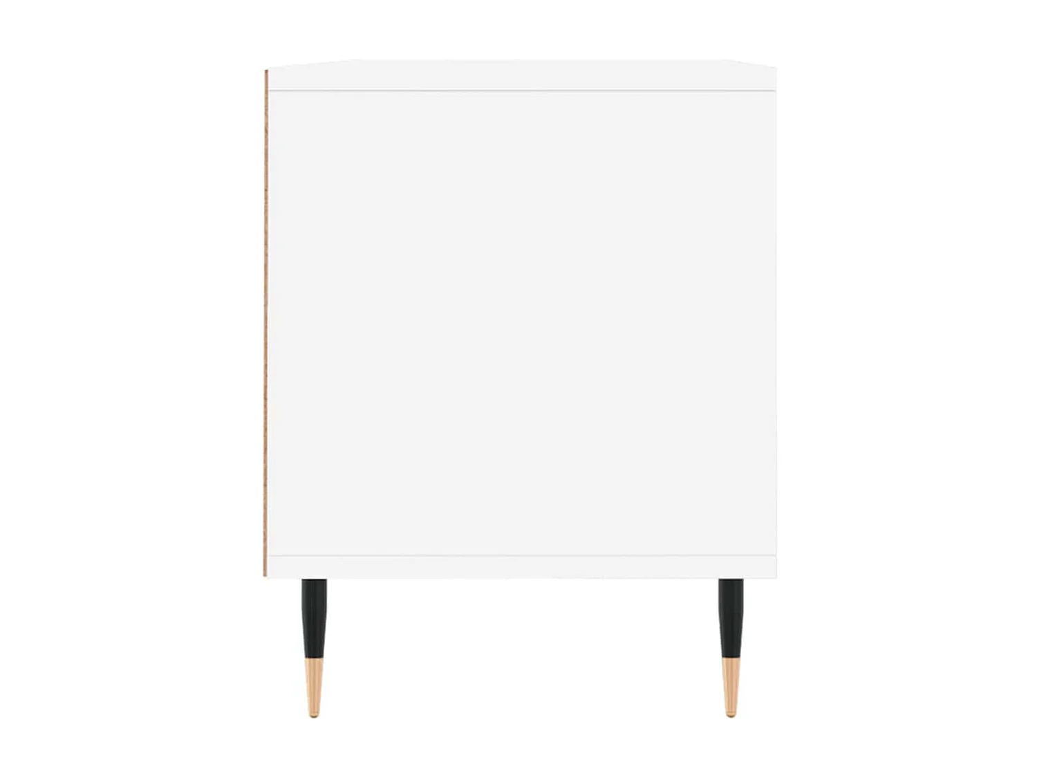 Meuble TV blanc 100x34,5x44,5 cm bois d'ingénierie