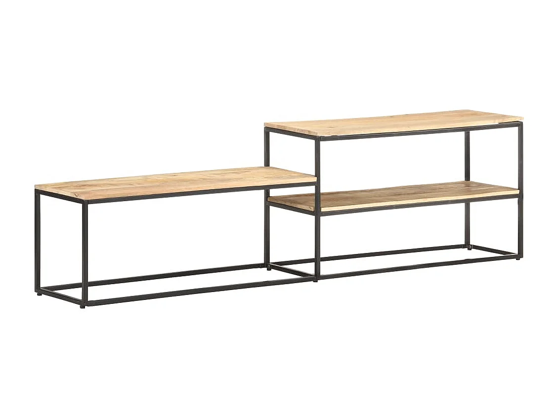 Meuble TV 180x30x50 cm Bois de manguier brut