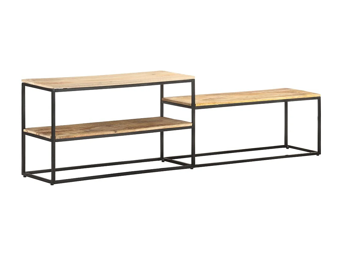 Meuble TV 180x30x50 cm Bois de manguier brut