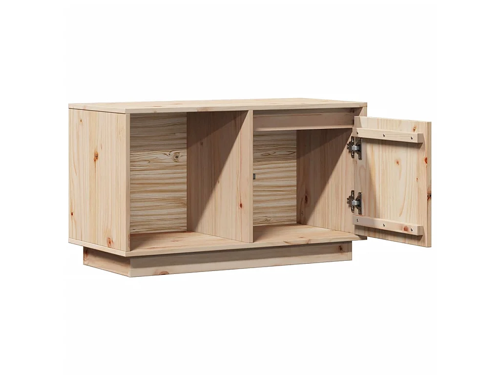 TV-Schrank 74x35x44 cm Massivholz Kiefer
