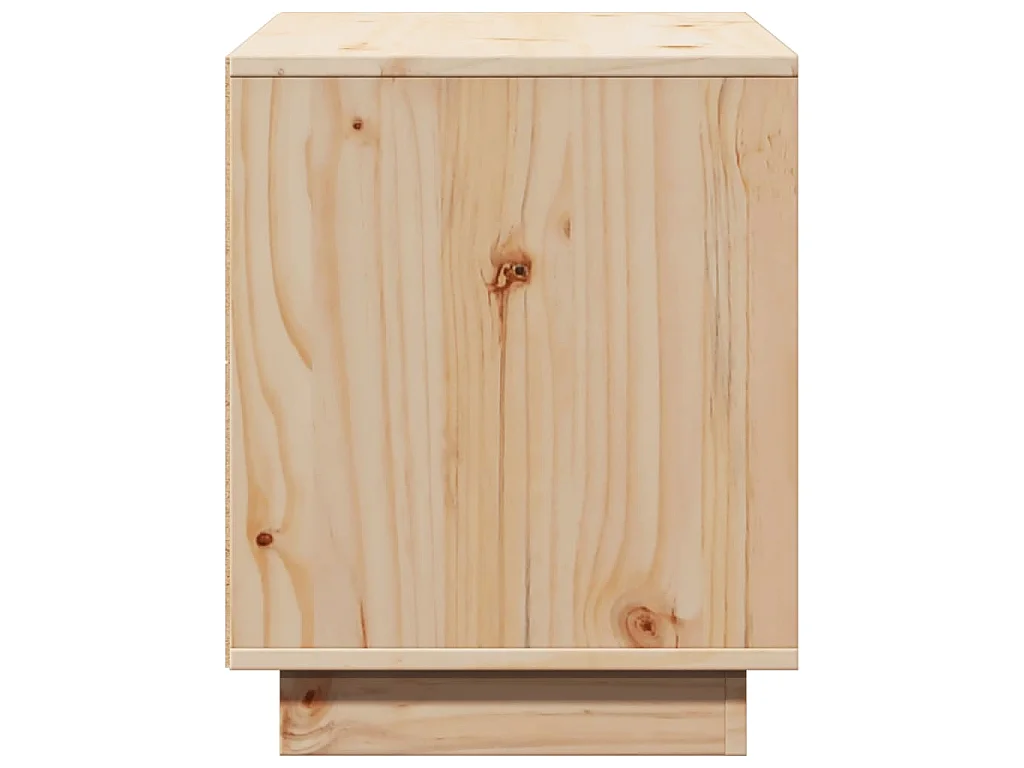 TV-Schrank 74x35x44 cm Massivholz Kiefer