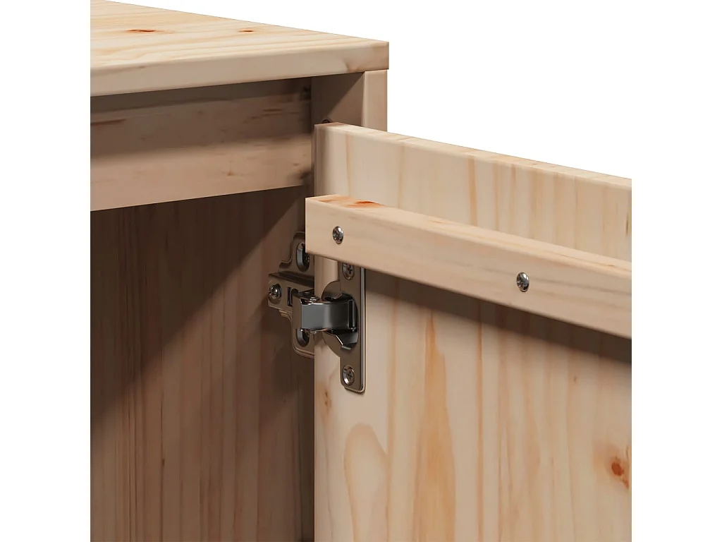 TV-Schrank 74x35x44 cm Massivholz Kiefer
