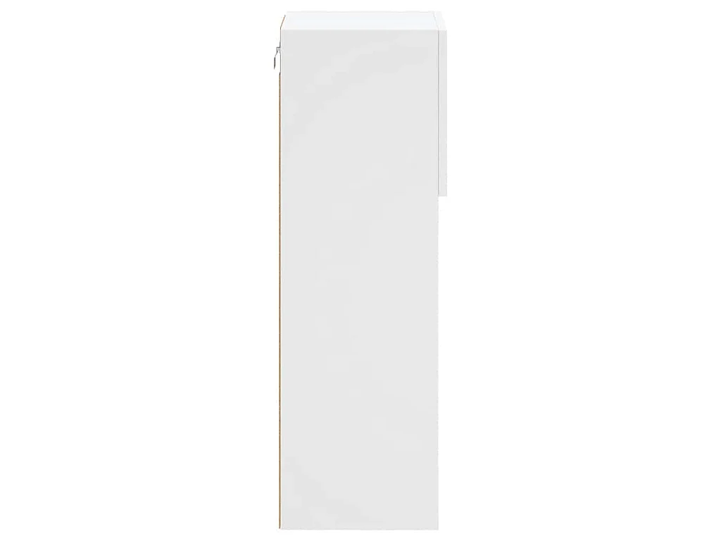 TV-Schrank mit LED-Leuchten Weiß 30,5x30x90 cm
