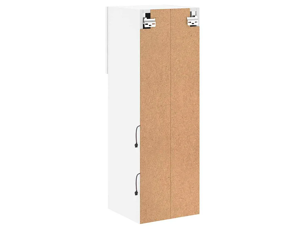 TV-Schrank mit LED-Leuchten Weiß 30,5x30x90 cm