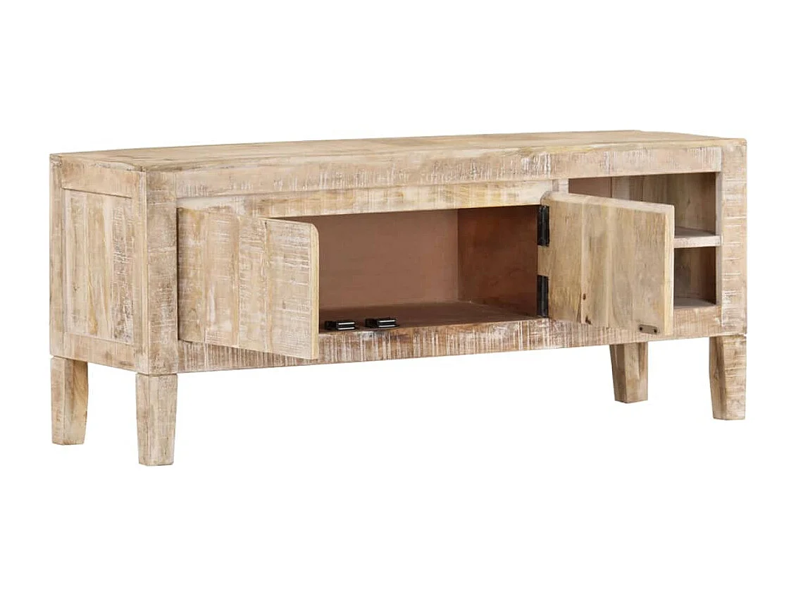 TV-Schrank 110x35x46 cm Massivholz Mango