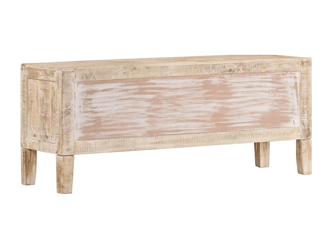 TV-Schrank 110x35x46 cm Massivholz Mango