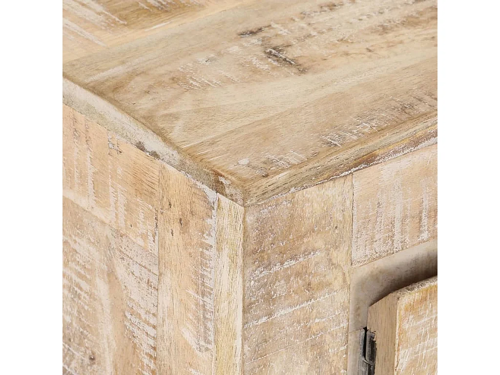 TV-Schrank 110x35x46 cm Massivholz Mango