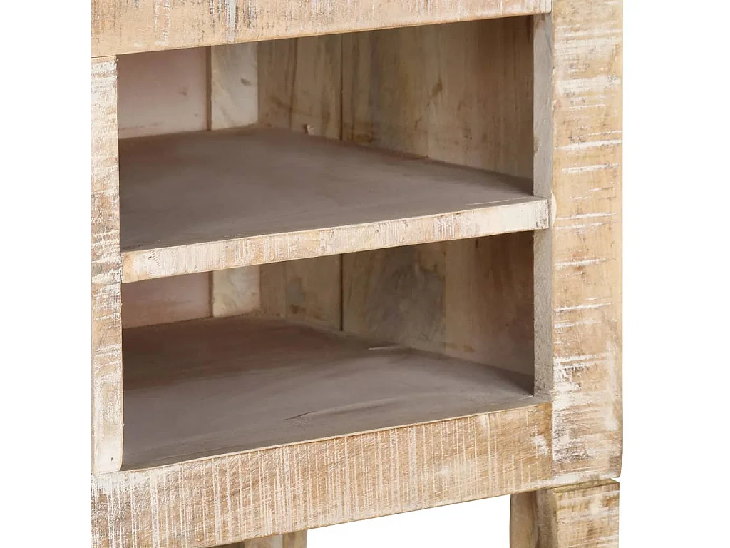 TV-Schrank 110x35x46 cm Massivholz Mango