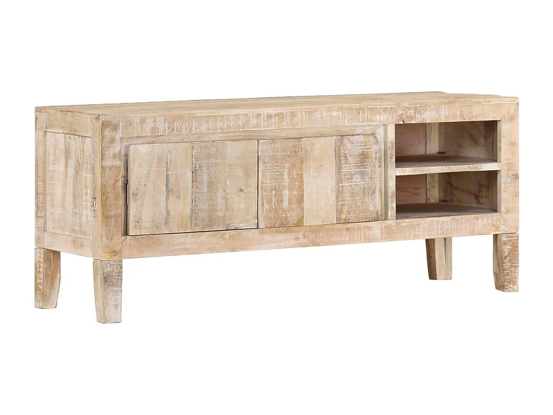 TV-Schrank 110x35x46 cm Massivholz Mango